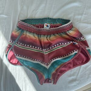 Aviator Nation Dolphin Sweat Short Aztec Print Size Medium